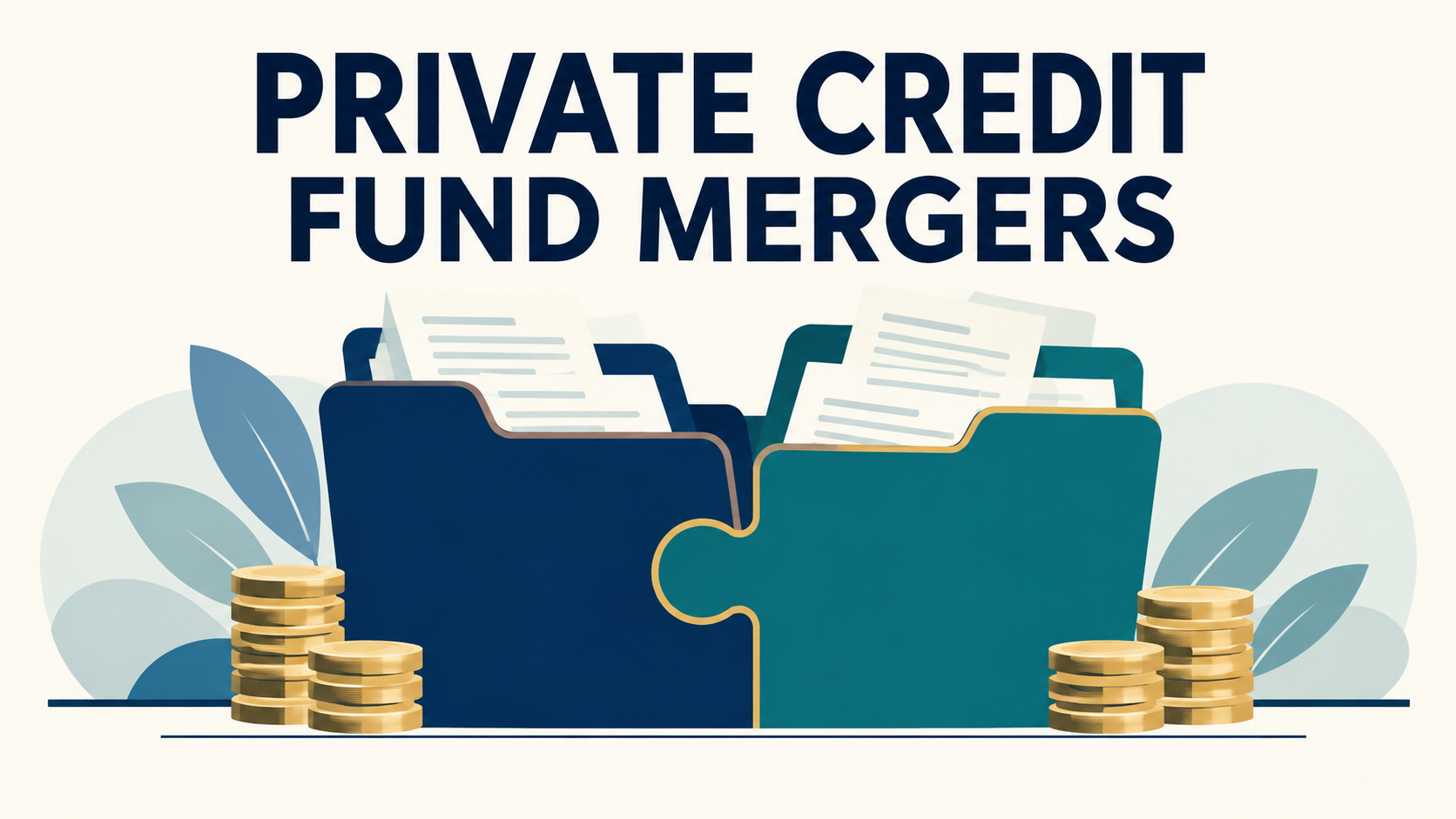 Interlocking investment portfolios illustrating the ACIF–BCPL private credit fund merger.”